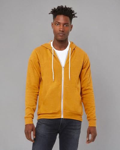 Unisex Sponge Fleece Full-Zip Hooded Sweatshirt - ASPHALT - 2XL(D0102H7WMY8)
