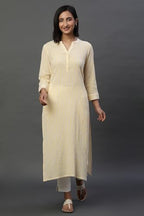 Aurelia WomenS Cotton Regular Kurta (24Fea14815-704875_Yellow
