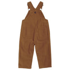 Carhartt boys Bib Overalls, Carhartt Brown, 4T US