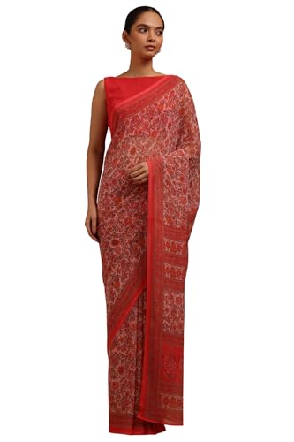 Soch Women Georgette Floral Print Saree