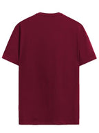 ADRO Mens Graphic Printed 100% Cotton T-Shirt - Regular Fit, Printed T-Shirts for Men (RN24-FTR-MR_Maroon_S)