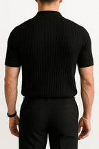 Leriya Fashion MenS Cotton Regular Fit Polo T-Shirt  Plain & Comfortable Black