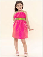 A.T.U.N. (ALL THINGS UBER NICE) Girls Solid Fit and Flare Dress Pink
