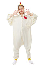 CANASOUR Unisex Halloween Kids Chicken Onesie For 10-12 Years Girls Costume Party Cosplay Pyjamas (Height 56-59    10 Years,Chic