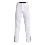 Under Armour Boys Utility Baseball Pant Pipe , (102) White / Midnight Navy / Midnight Navy , Small