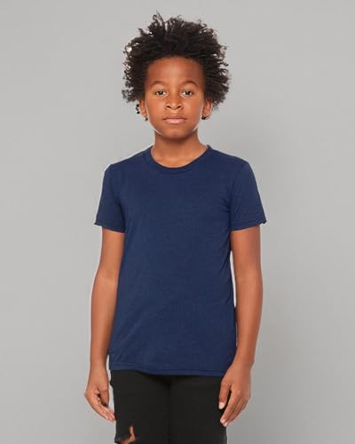 Youth Triblend Short-Sleeve T-Shirt - BLUE TRIBLEND - M(D0102H7W6VJ)