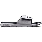 Under Armour Men's Ignite Pro Slide, (100) White/White/Black, 10, US