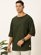 Thomas Scott Men'S Linen Relaxed Shirt (Ts1525_Olive