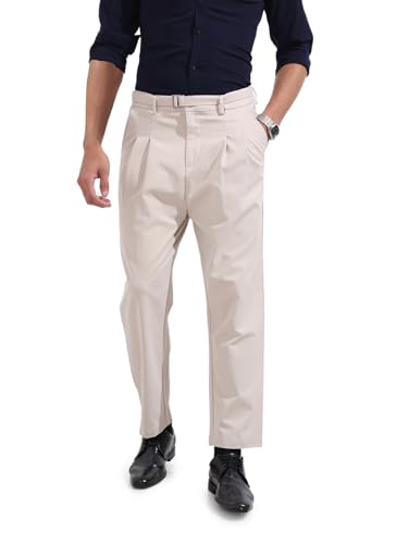 The Indian Garage Co Mens Relaxed Fit Mid-Rise Textured Gurkha Sweater