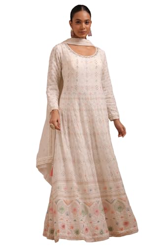 Soch Women Georgette Embroidered Gown with Zari