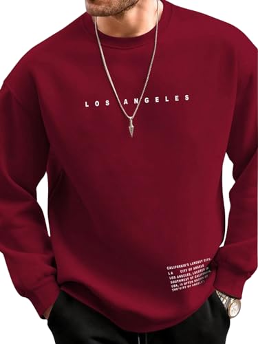 Lymio Men Sweatshirts || Sweatshirts for Men || Unisex Sweatshirts (H-30-32) (XL, Maroon)