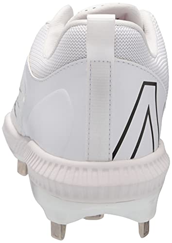 New Balance Men's FuelCell 4040 V6 Metal Baseball Shoe, White/Black, 10.5