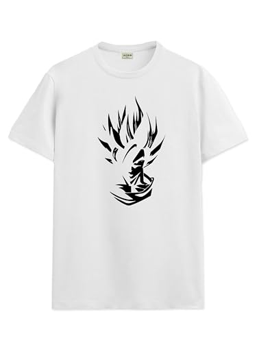 ADRO Tshirt for Men | Printed T Shirt for Men | 100% Cotton T-Shirt |Printed T Shirt | T-Shirts | RN24-GOK-WH-L White