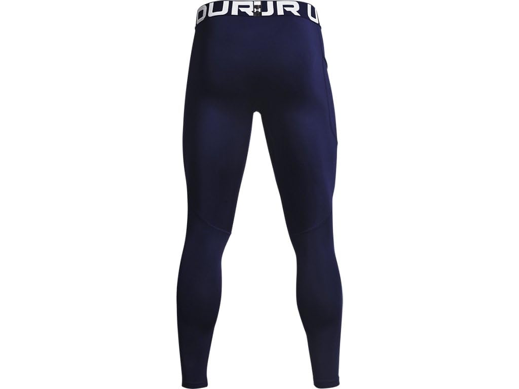 Under Armour Men's ColdGear Armour Leggings - 1366075-410 - Midnight Navy/White - 4XL