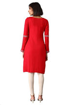 W For Woman Women'S Acrylic Regular Kurta (20Now14694-C4367_Pink_8)