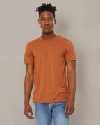 Unisex Sueded T-Shirt - HEATHER RED - XS(D0102H7KEWT)