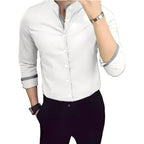 Tee Projekt Mens Shirt Solid Cotton Long Sleeve Button Down Beach l Office l Home (Pack of 1)