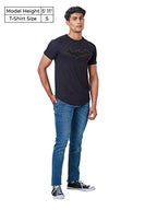 The Souled Store Men Official Batman: The Emblem Black Printed Drop Cut T-Shirts Drop Cut T-Shirts Fashionable Trendy Graphic Pr
