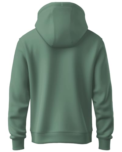 ADRO Men's Regular Fit Hoodies| Printed Hoodie | Cotton Hoodies | Sweatshirt for Men | Hooded Hoodie | H24-NEW-PT (Pista, X_Larg