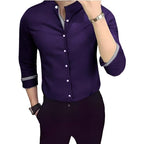 Tee Projekt Mens Shirt Solid Cotton Long Sleeve Button Down Beach l Office l Home (Pack of 1)