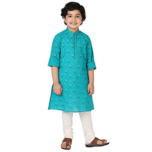 Fabindia Kids Plain Churidar Cotton_6-8Y Natural