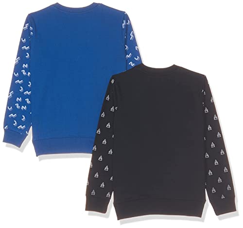 T2F Boys Cotton Printed Round Neck Sweatshirt (Pack of 2)