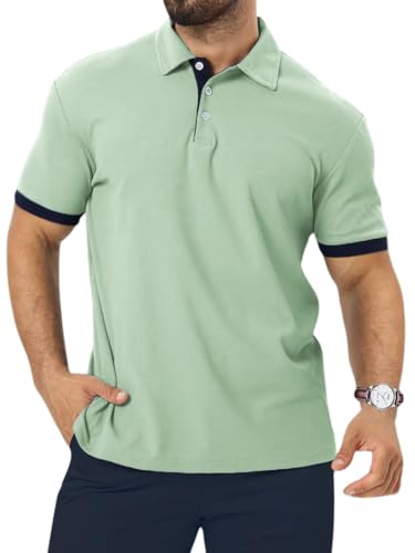 Toplot Men T-Shirt || T-Shirt For Men (Solid-Polo-5235-Pista-Xl)