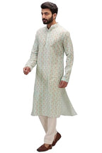Lookmark MenS Cotton Blend Printed Long Kurta Suitable For All Indian Wedding, Occasions, And Festivals (Az-Lm-Og-Kurta 29-Xl) 