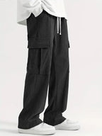 Greciilooks Cargo Joggers For Men  Cotton Loose Fit Utility Pants With 6 Pockets | Durable Outdoor & Hiking Trousers (Available
