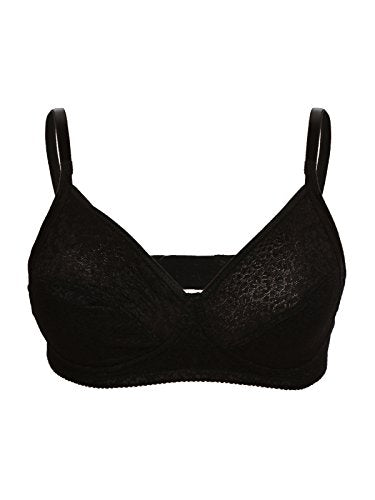 Clovia WomenS Non-Padded Wirefree Full Cup Bra - Black (Br0649P13_Black_38B)