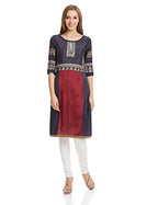 Wishful By W Women'S Straight Kurta (15Aus10942-11255_Blue_10)