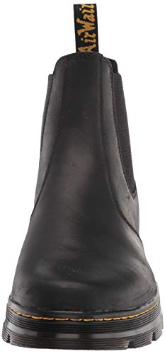 Dr. Martens Unisex Embury Chelsea Boot, Black Wyoming, 10 Women/9 Men