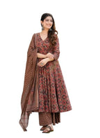 Wedani Brown Rayon Kurta Set for Women
