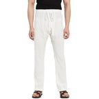 Fabindia MenS Relaxed Pants (101787901_Off White