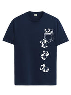 ADRO Tshirt for Men | Printed T Shirt for Men | 100% Cotton T-Shirt |Printed T Shirt | T-Shirts | RN24-POC-NB-XL Navy Blue