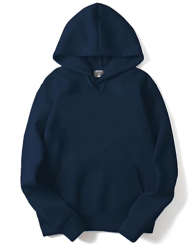 ADRO Men's Fleece Hooded Hoodie (H-A-PLN-NB_Navy_XL)
