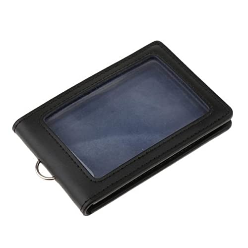 Enakshi 2Xpu Leather Double Cards Vertical Style Id Business Badge Holders Black|Clothing Shoes & Accessories | Womens Accessori 71-12