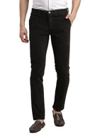 Turtle Men Ultra Slim Fit Grey Flat Front Dobby Corduroy Casual Trouser