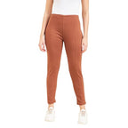 Sweet Dreams Womens Regular Pants (LP-3007AV_Mocha