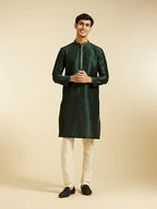 Diwas By Manyavar MenS Art Silk Embroidered Solid Kurta