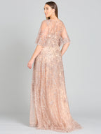 Lara 33277 - Cape Sleeve Mother's Gown