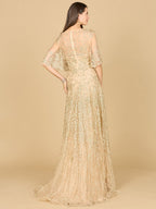 Lara 33277 - Cape Sleeve Mother's Gown
