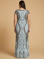 Lara 33609 - Cap Sleeve Modestly Covered Dress