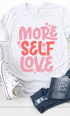 Retro More Self Love Graphic Tee T-Shirt