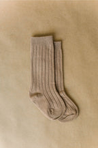Brown-Knee high socks