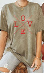 Love Valentines Day PLUS SIZE Graphic Tee T-Shirt
