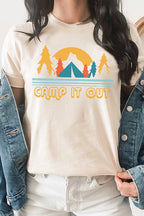 Camp It Out Tents in Forest Summer Graphic Tee T-Shirt