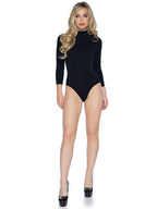 High neck bodysuit with snap crotch