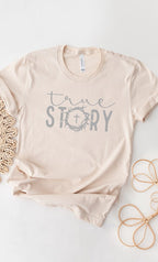 True Story Cross Easter Graphic Tee T-Shirt