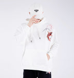 KH9197 Red Koi Embroidery Hoodie